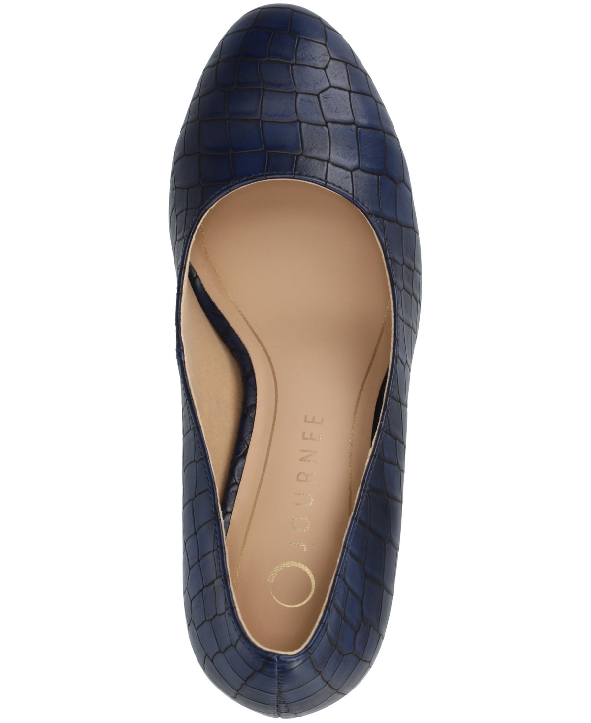 Journee Collection Women's Seraphina Round Toe Pumps In Blue