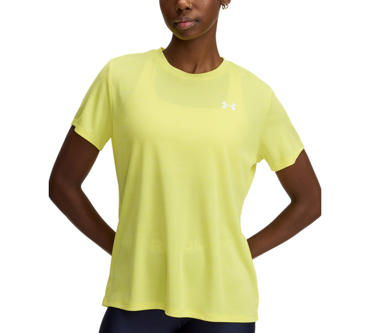 Women's Tech Textured Short-Sleeve T-Shirt - High Vis Yellow