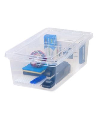 6 Quart Clear Storage Box, 1 Pack, Clear