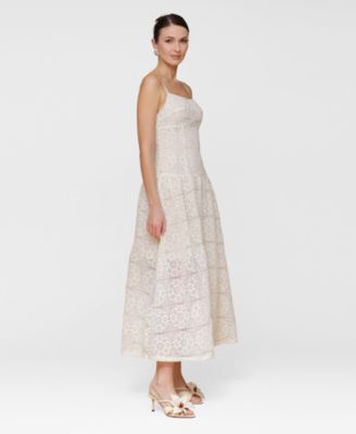 Women's Sleeveless Lace Maxi Dress