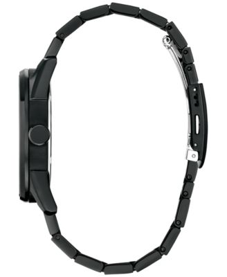 Eco-Drive Men's Marvel Hulk Green Goliath Black-Tone Stainless Steel Bracelet Watch 42mm