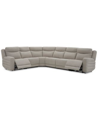 Kristyan 6-Pc. Fabric Sectional with 2 Power Recliners, Exclusively at Macy's