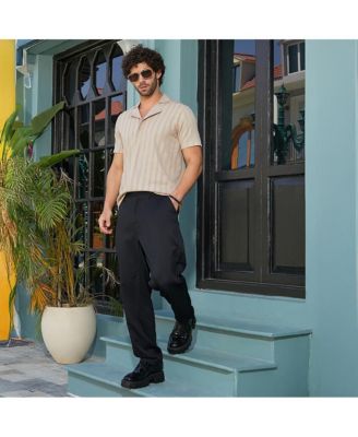 Men's Saltbox Beige Wicker-Tactile Polo T-Shirt