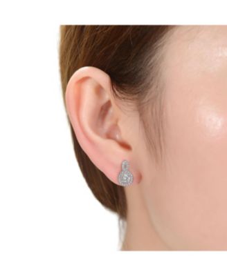 Classic Drop Earrings with Clear Cubic Zirconia