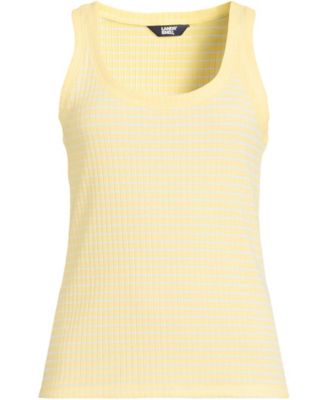 Plus Size Pointelle Rib UNeck Tank