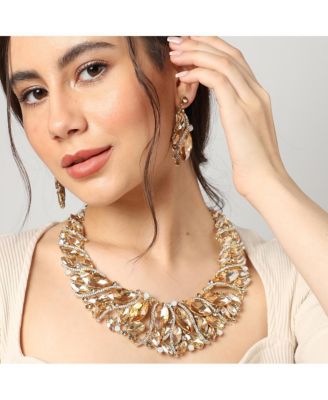 Stones Crystal Necklace Set