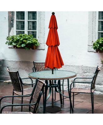 10 Feet 3 Tier Outdoor Patio Umbrella with Double Vented