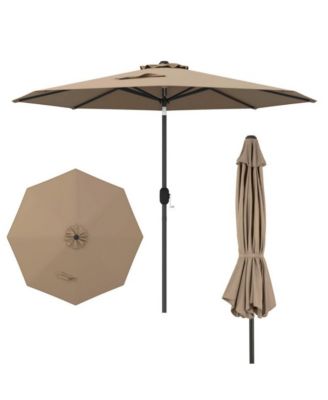 9 feet Outdoor Market Patio Table Umbrella Push Button Tilt Crank Lifeet