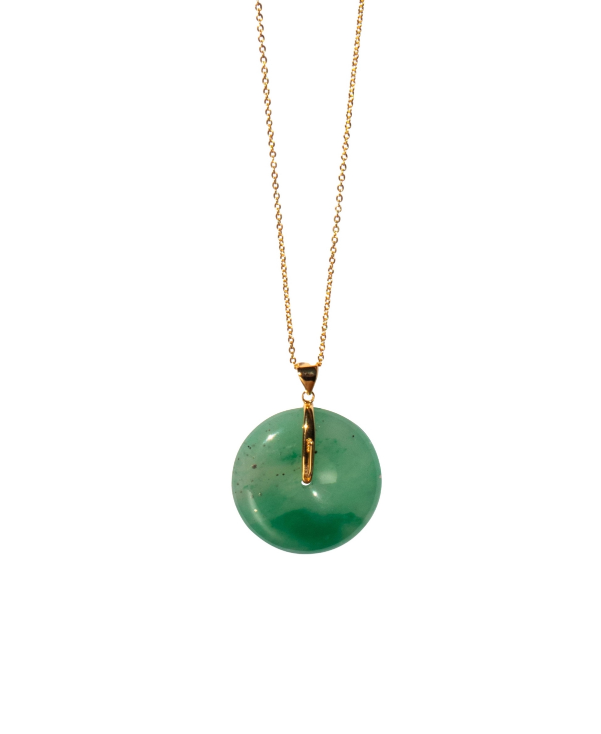 Oro &#x2014; Jade Stone Pendant Necklace