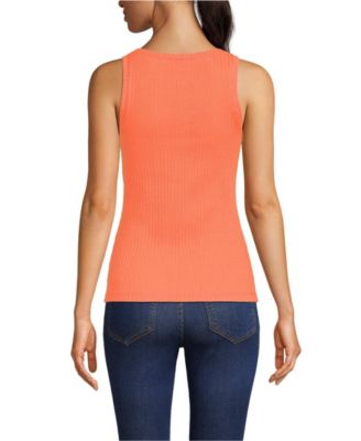 Women's Pointelle Rib UNeck Tank