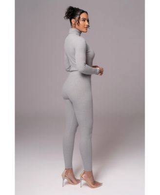 Women's Grey Naaya Ribbed Leggings