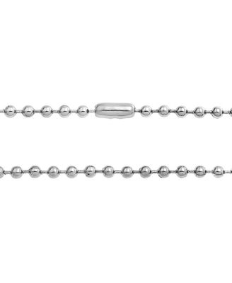 Thin Minimalist 1.5MM Stationary Ball Saturn Chain Necklace Black Silver Gold Plated Stainless Steel 16 18 20 24 30 Inch