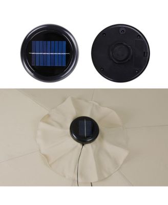 40 LED Solar String Light Cool White Fit for 8-Rib 8ft 9ft Wooden Outdoor Patio Umbrella