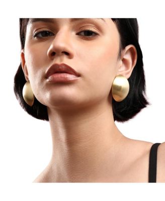 -Plated Stud Earrings
