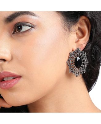 Crystal Snowflake Stud Earrings