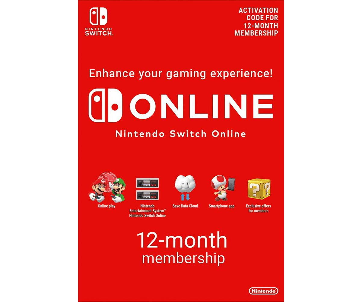 Nintendo Switch White Oled Console with Mario Maker 2 , Nso 12 Month Family Membership, MightySkins Console and Controller Skin Voucher