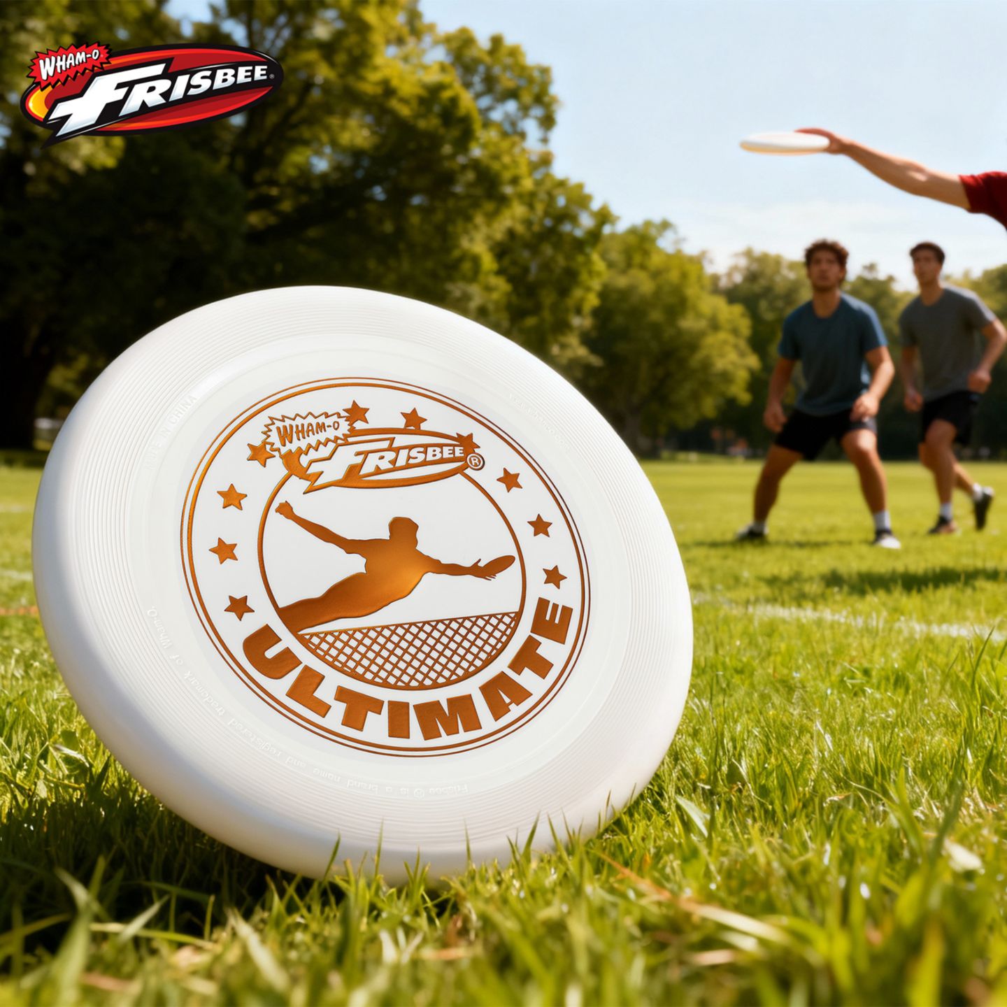 Детские игрушки Wham-o Frisbee Official Ultimate 175g Flying Disc, 10.75 Inch, Professional Training, for Competition and Outdoor Fun - 2 Pack, цвет: Белый / Оранжевый, вариант 1 — фото 7
