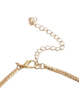 -Plated Stone Jewellery Set