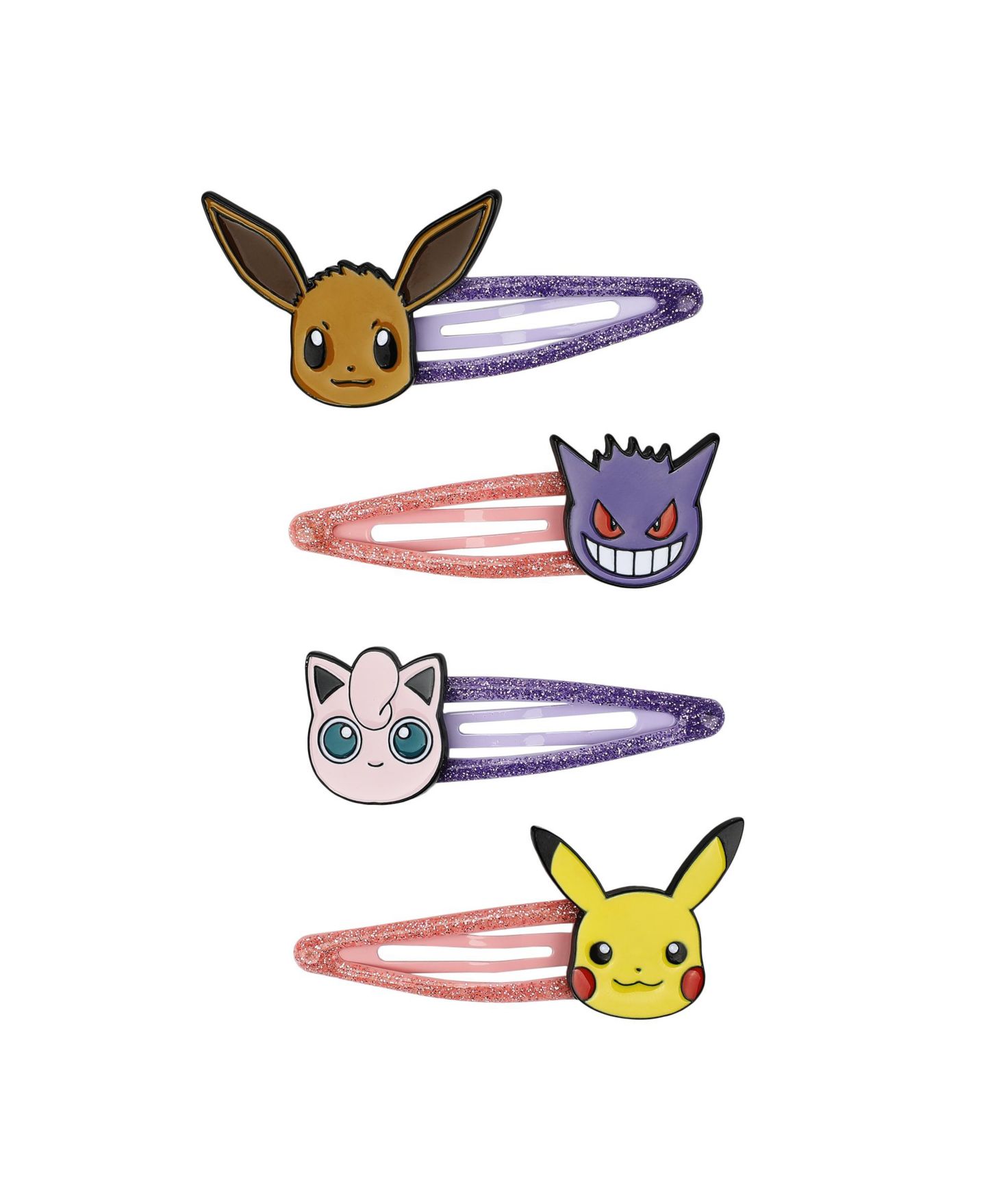Детские аксессуары для волос Pokemon Characters 4-Piece Hair Clip Set — фото 1