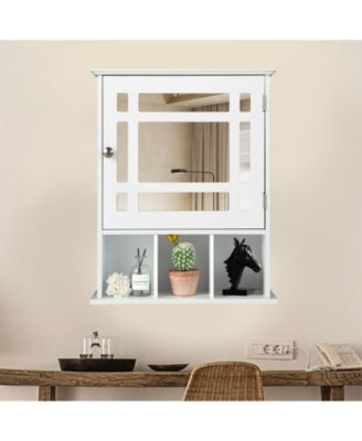 Wall Mounted and Mirrored Bathroom Cabinet