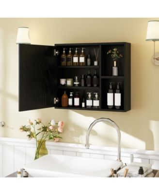 Bathroom Medicine Cabinet with Single Mirror Door