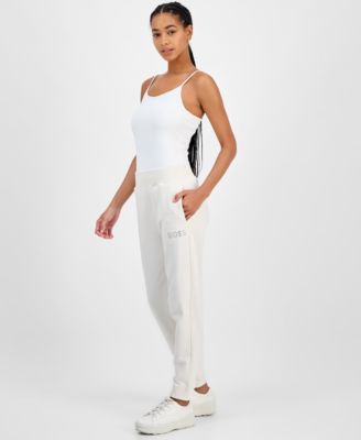 Women's Logo Ribbed-Trim Relaxed Sweatpants