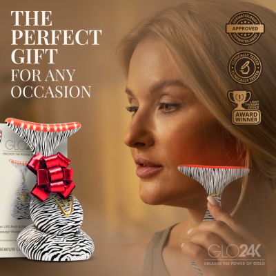 7 Color LED Neck & Face Massager Deluxe (Zebra)