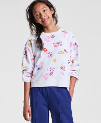 Epic Threads - Little & Big Girls Doodle Splash Sweatshirt
