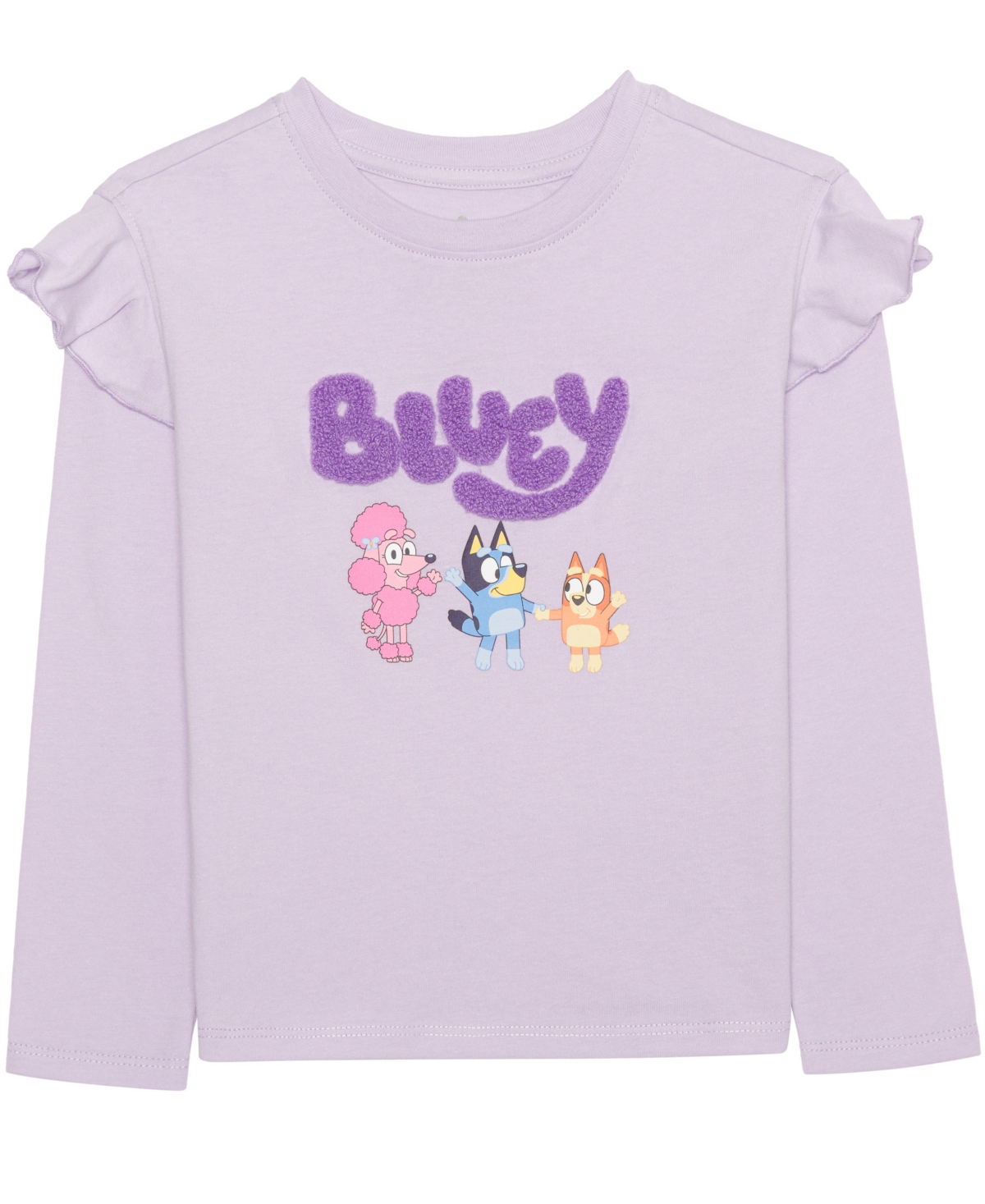 Bluey Toddler and Little Girls 2-Piece Long Sleeve Top Skirt Set