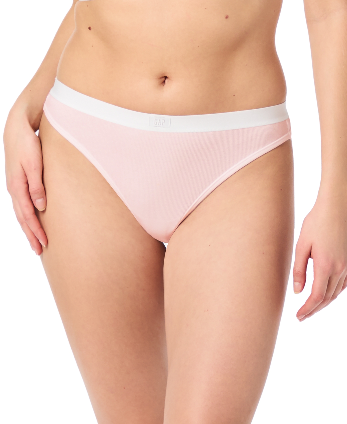 GapBody Women's Logo Comfort Thong Underwear GPW01083 - Ballet Slipper