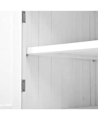 Fir Wood Potting Bench with Hutch