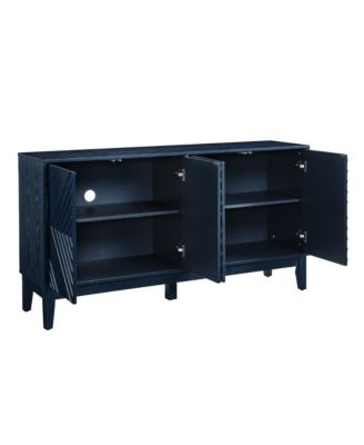 Blue Farmhouse Buffet Cabinet - 60.5" Sideboard