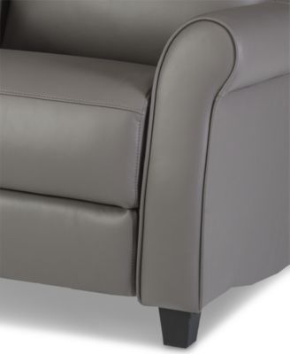 Thandler 5-Pc. Leather Chaise Sectional with 2 Power Recliners, Exclusively at Macy's