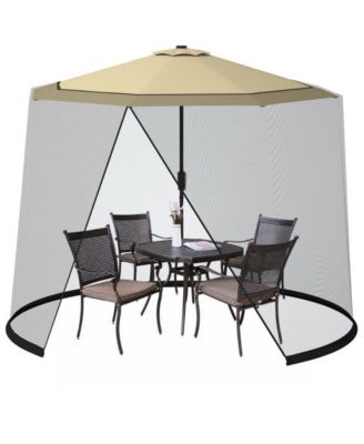 9 -10 Feet Outdoor Umbrella Table Screen Mosquito Bug Insect Net