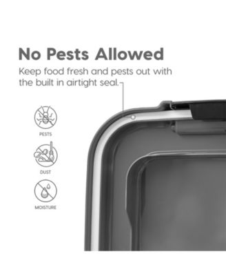 33qt + 12qt Airtight Pet Food Container Combo with Scoop, Gray