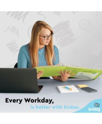 1Inch 3 Ring Binder, 1 Inch Round Ring Clear View Cover with 2 Inside Pockets Binders, Colored School Supplies Binders in Grey, Pink, Blue, Purple, Green and Red, Multicolor (6 PC) – by Enday