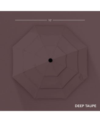 10ft 3-Tier Patio Umbrella, Market Sun Shade w/ Tilt Adjustment, Easy Crank