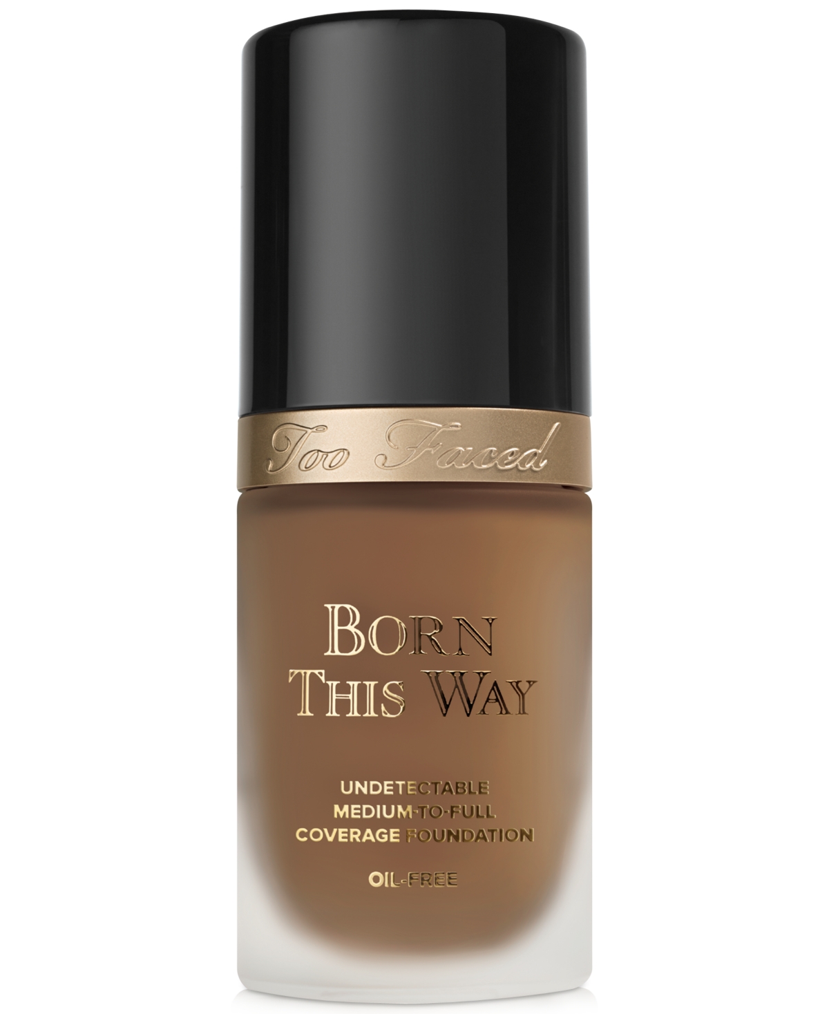 Too Faced Born This Way Flawless Coverage Natural Finish Foundation In Mahogany - Very Deep W,golden Undertones