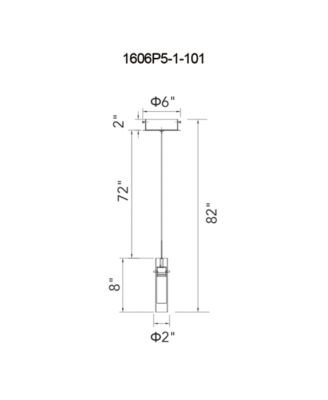 10.5" Metal Olinda LED Integrated Mini Pendant