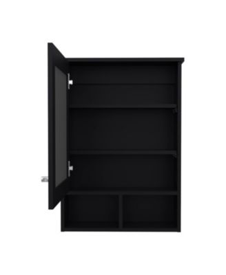 1Pc 5 Shelves, Mirrored Door & Space-Saving Design Medicine Cabinet