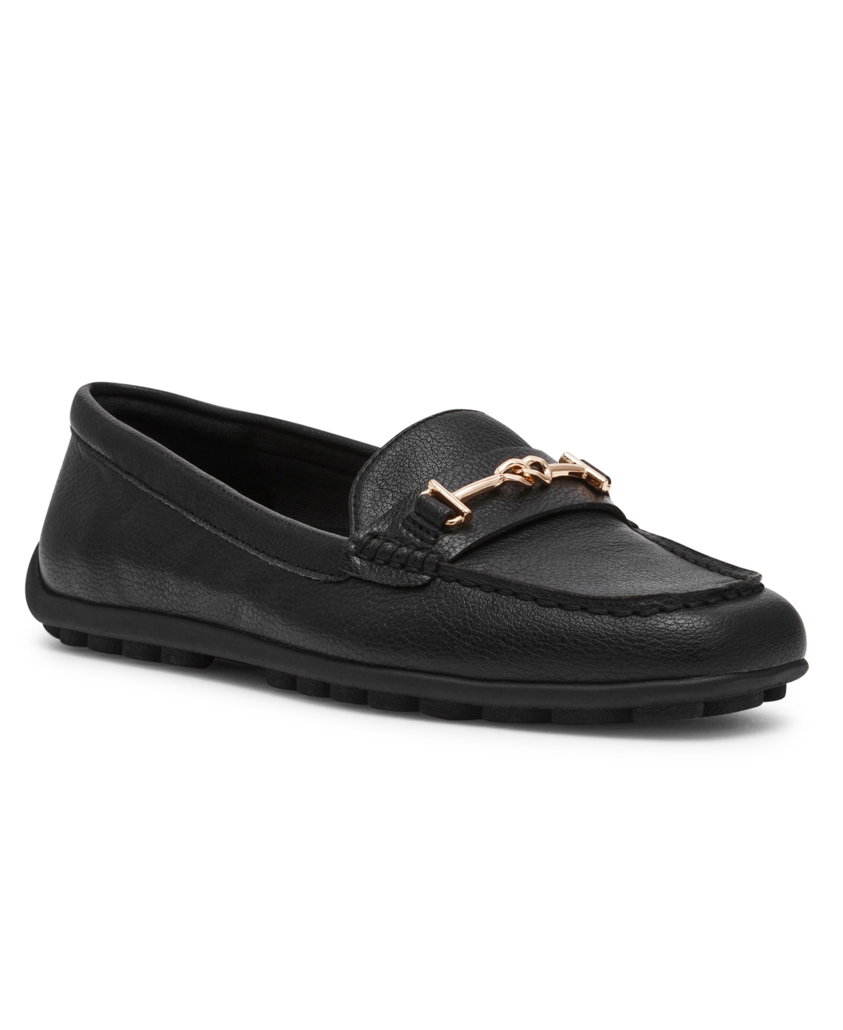 Anne Klein Women's Hanna Slip On Driving Moc Loafers In Black