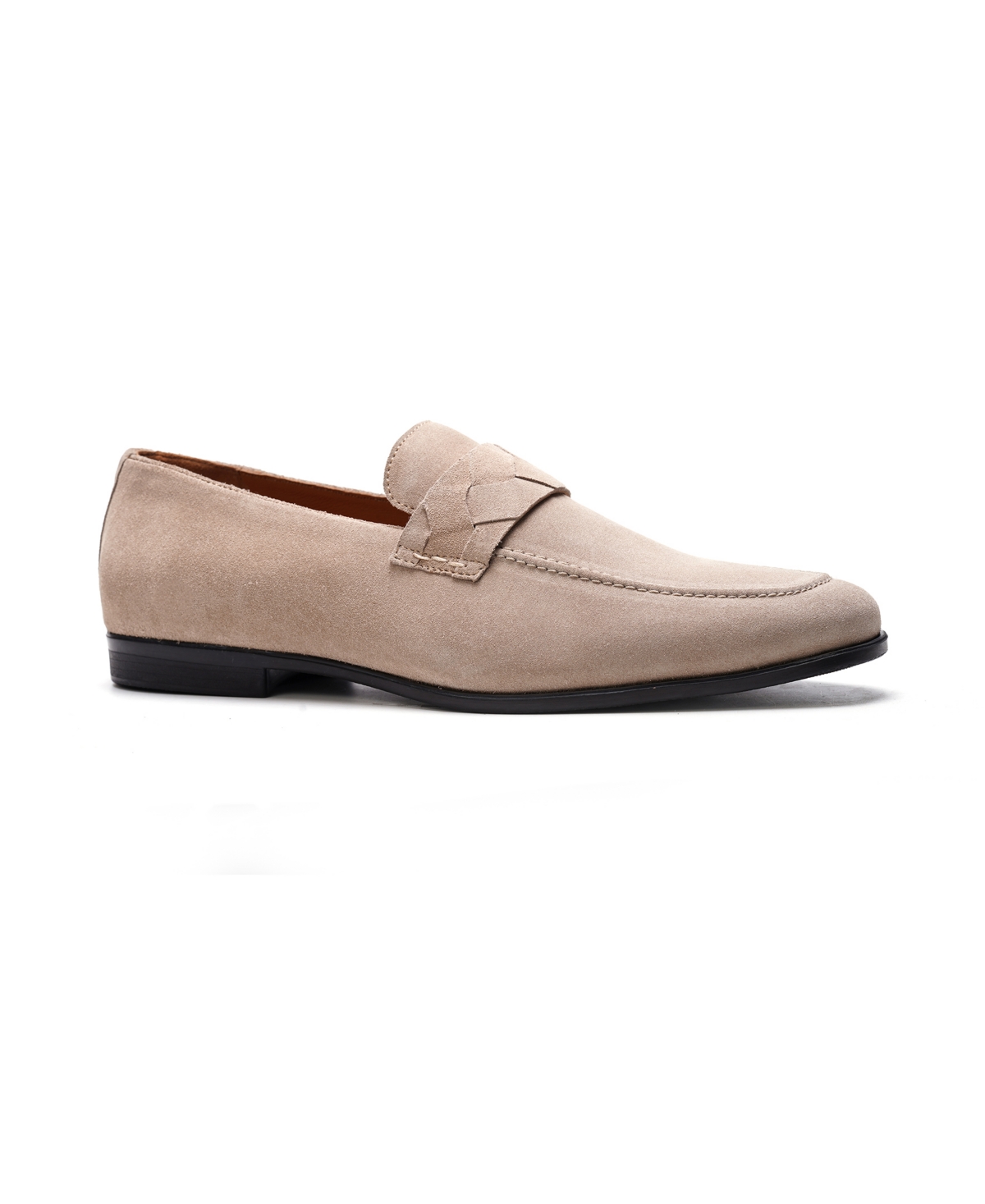 Men's Groove Weave Loafers - Black suede
