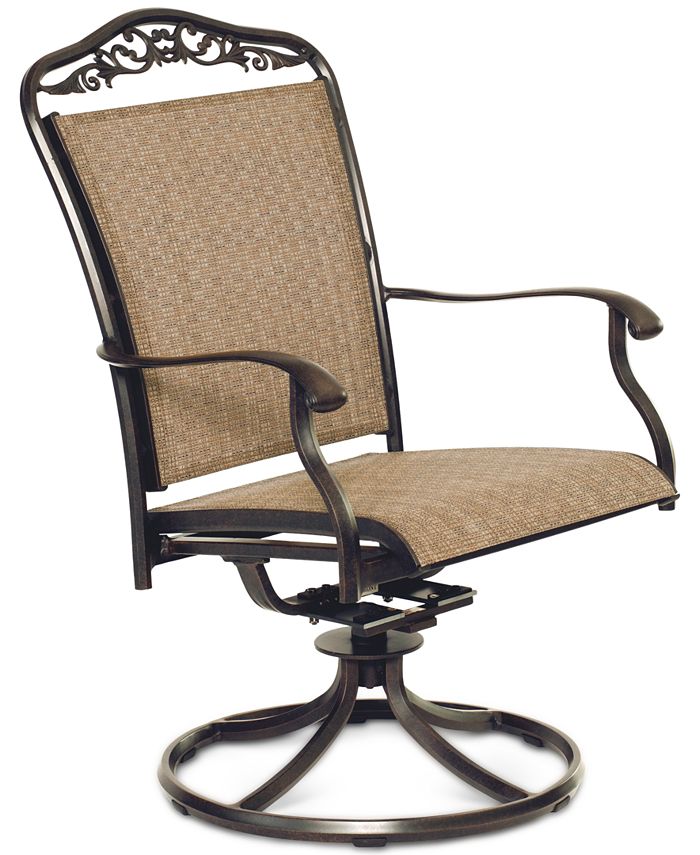 Furniture Beachmont II Outdoor 5Pc. Dining Set (48" Round Table and 4 Swivel Rockers), Created