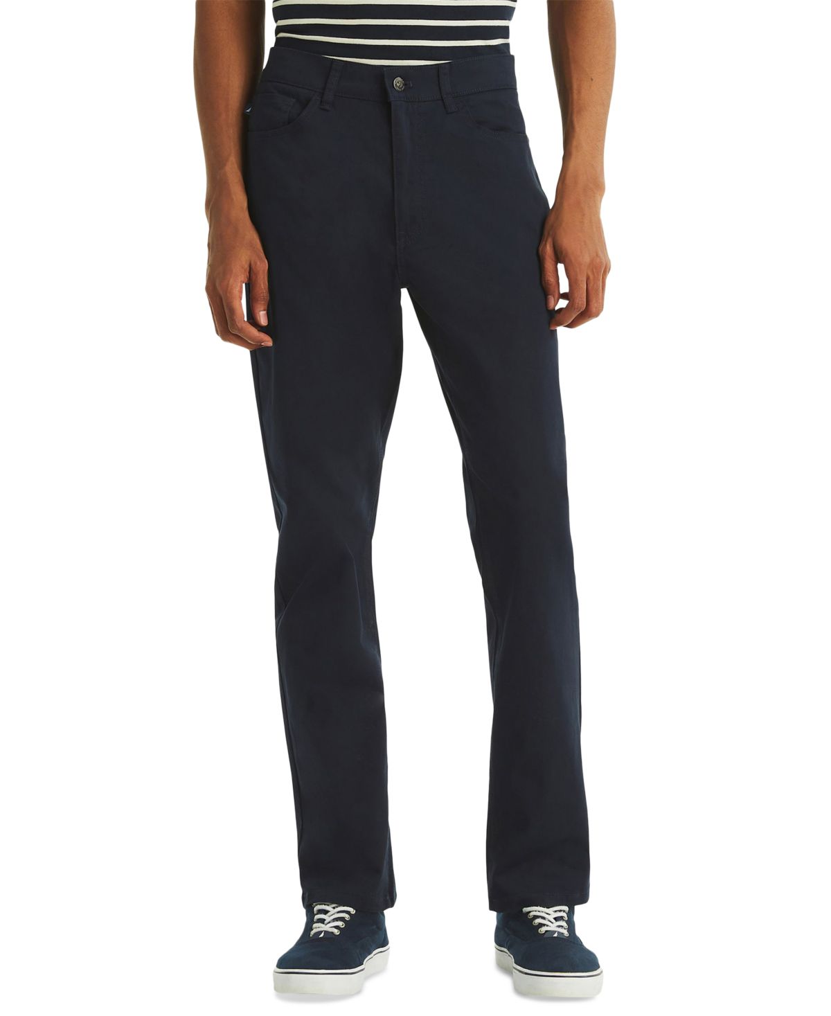 Мужские брюки-стрейч прямого кроя