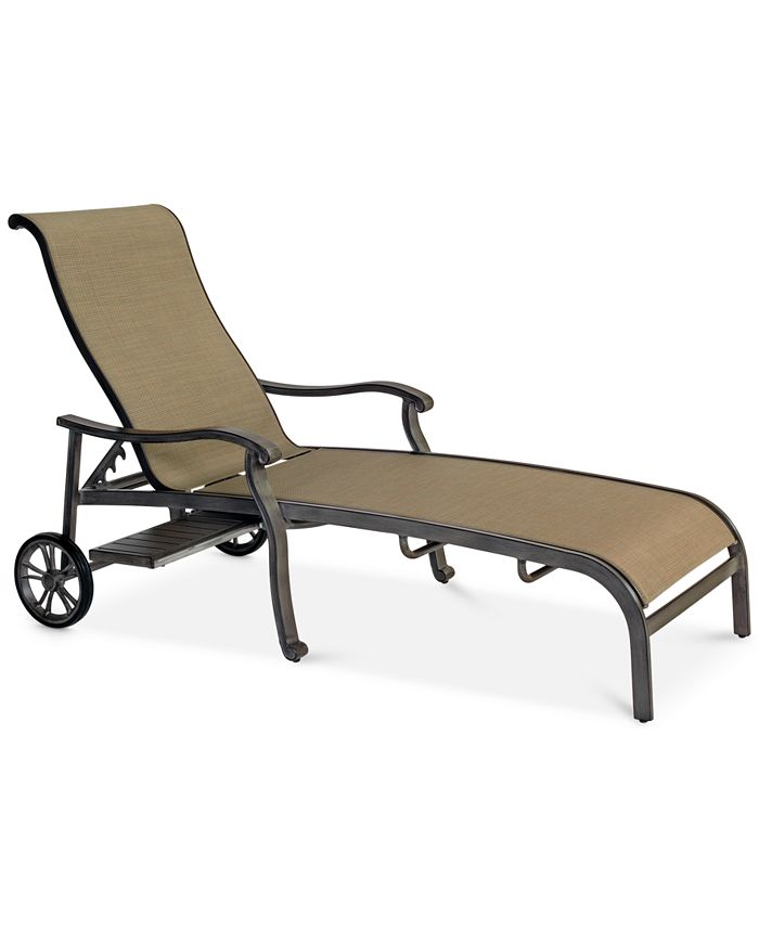 Furniture Bowmore Outdoor Chaise Lounge, Created for Macy's & Reviews Furniture Macy's