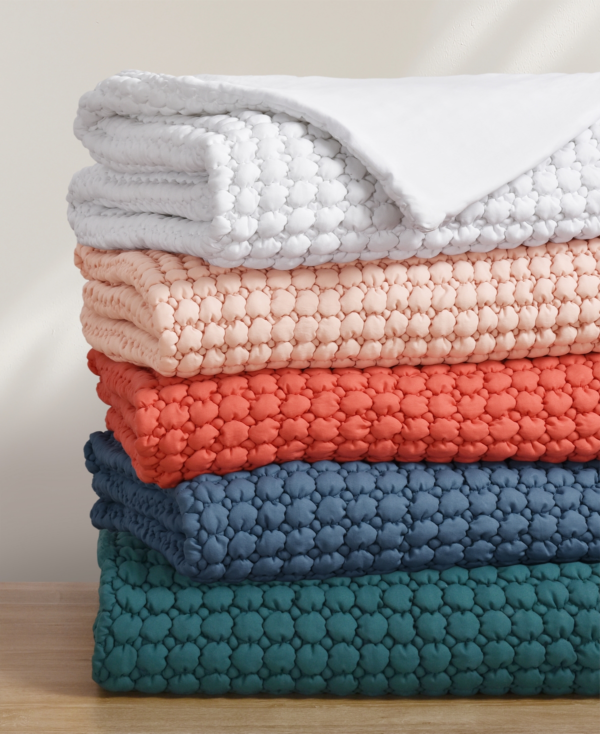 J By J Queen Bold Cloud Puff 3-pc. Quilt Set, Full/queen