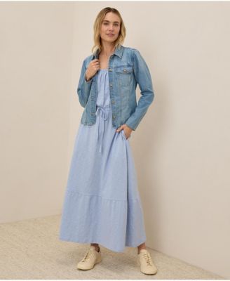 Women's Organic Cotton Relaxed Slub Tank Maxi Dress