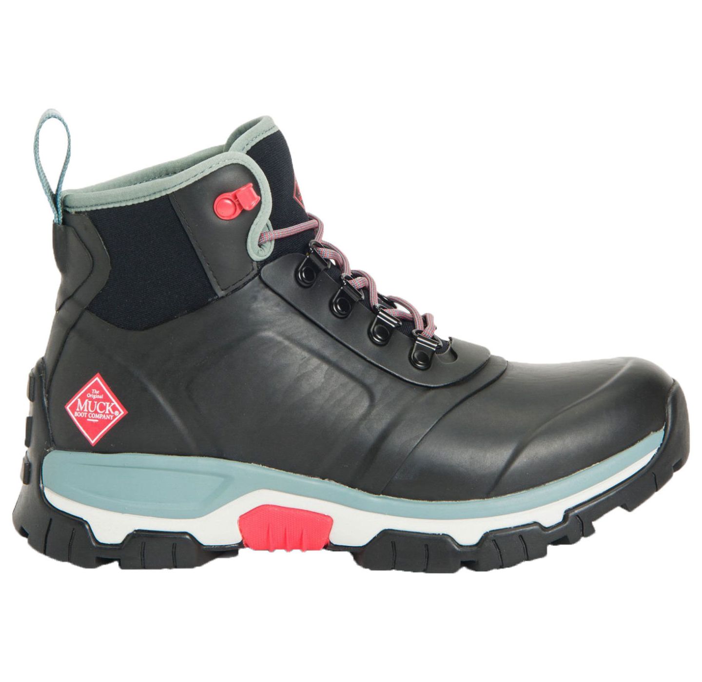 Женские ботинки MUCK Apex Lace Up Boot, цвет: Чёрный — фото 1