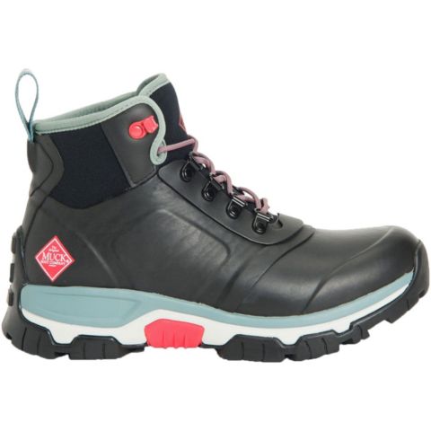 Женские ботинки MUCK Apex Lace Up Boot, цвет: Чёрный