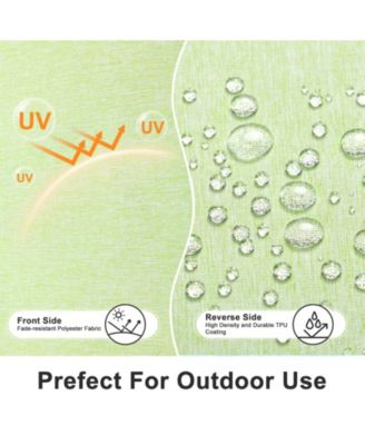 Outdoor Dining Chair Cushions Set of 4, Waterproof Patio Furniture Seat Cushions, Outdoor Chair Pads with Ties, 18 x 19 inch